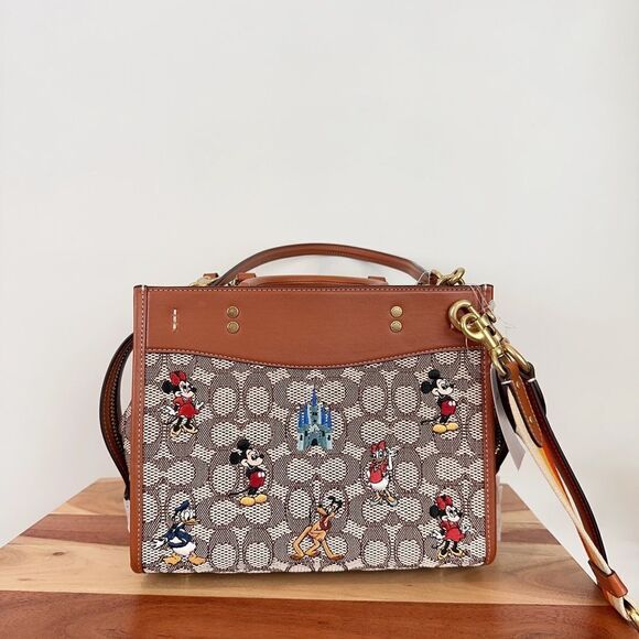 NWT Disney X Coach Rogue 25 With Mickey Mouse And Friends - Picture 7 of 15